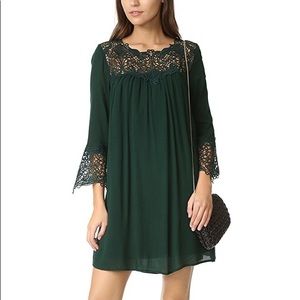 *worn once!* Crocheted Lace Accents Shift Dress